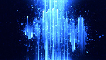 Wall Mural - led light. future tech. shine dynamic scene. neon flare. colorful rays. .magic moving fast lines. sp