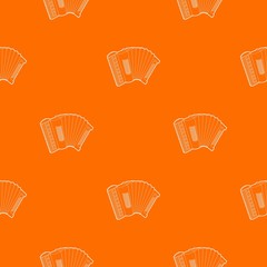 Poster - Accordion pattern vector orange for any web design best