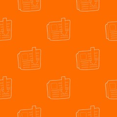Poster - Arrow download file pattern vector orange for any web design best