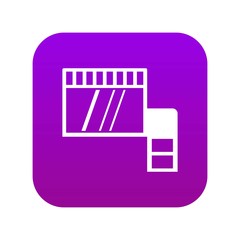 Poster - Memory card icon digital purple for any design isolated on white vector illustration