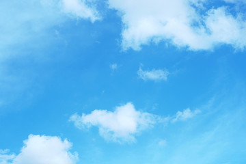 blue sky with white clouds background