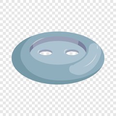 Poster - grey sewn button icon. cartoon illustration of grey sewn button vector icon for web