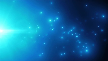 Poster - Abstract Light Particle Background Flowing Loop/ 4k animation of an abstract beautiful shining light particle background seamless looping