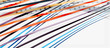 © antishock - Trendy color stripes lines wave, great design for any purposes. Vector line pattern. Vector geometric background
