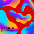 © Saiful - Fluid abstract background. Colorful liquid shape composition.