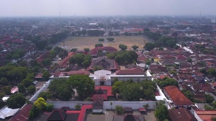 Wall Mural - Сity center and administrative district of  Yogyakarta city, Java island, Indonesia