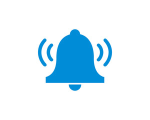 Poster - bell Flat icon, notification icon symbols vector