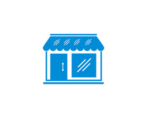 Poster - Store icon Flat symbol vector