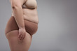 © Yakobchuk Olena - Fat female in big size underwear in studio