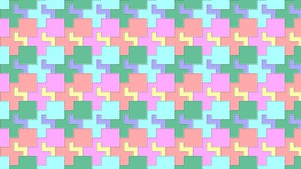 Canvas Print - abstract mosaic background with squares