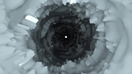 Poster - cave or tunnel with jagged walls, 3d rendering backdrop, computer generating background