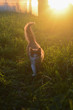 © Pavel Gorshkov - White kitten at orange sunset