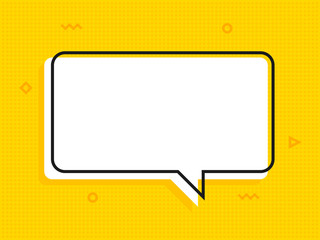 Poster - Quote text bubble. Commas, note, message and comment Vector