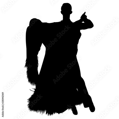 Waltz Ballroom Dance Silhouette Vector Buy This Stock