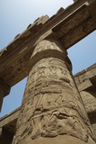 Fototapeta Sawanna - Ancient Egyptian Pillar in Temple of Karnak Luxor