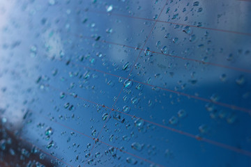 rain drops on window