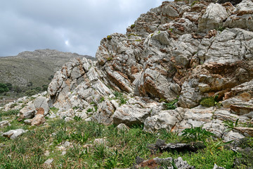 Sticker - Naturlandschaft auf Tilos, Griechenland - Landscape on Tilos, Greece