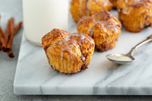 Cinnamon Sugar Monkey Bread Muffins With Creamy Glaze