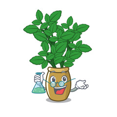 Poster - Professor lemon balm in a mascot pot