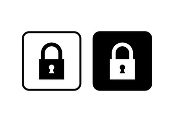 Fototapete - Lock icon. Encryption icon. Security symbol for web design