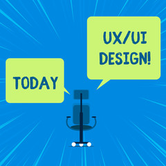 Word writing text Ux Or Ui Design. Business photo showcasing two different elements of a single consumer experience