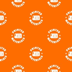 Poster - Printer materials pattern vector orange for any web design best