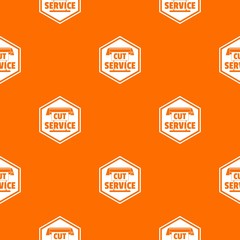 Poster - Cut service pattern vector orange for any web design best
