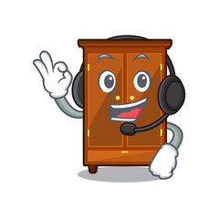 Sticker - With headphone wardrobe next to the cartoon chair