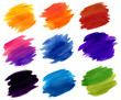 Set of watercolor Gradation brush texture, Card, banner, Vector illustration 