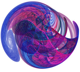 Leinwandbilder - An abstract computer generated modern fractal design. Abstract fractal color texture. Digital art. Abstract Form & Colors.
