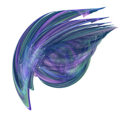 Leinwandbilder - An abstract computer generated modern fractal design. Abstract fractal color texture. Digital art. Abstract Form & Colors.