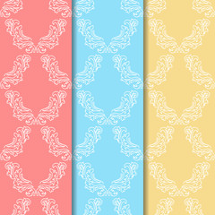 abstract floral seamless pattern with leaves