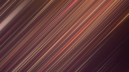 Poster - Looping pattern of move colored diagonal led lines. Trendy animation, line art style with white wire on the edges. Computer generated digital motion graphics background. 3D rendering. HD resolution.