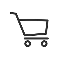 Poster - Shopping Cart icon template color editable. Shopping Cart symbol vector sign isolated on white background. Simple logo vector illustration for graphic and web design.