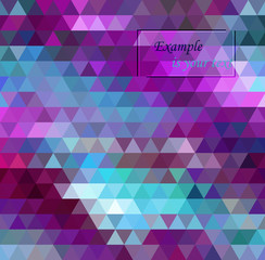 Wall Mural - Multicolor purple, pink polygonal illustration, which consist of triangles.