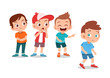 © Colorfuel Studio - kids bullying at school vector illustration