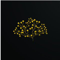 Wall Mural - tree logo icon for ornament