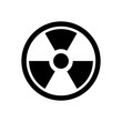 Radioactive icon. Nuclear bomb symbol. Danger icon.