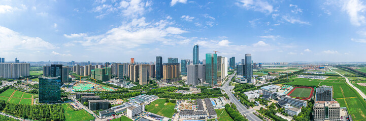 Wall Mural - panoramic city skyline in hangzhou china