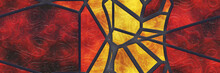 Stained Glass- Abstract Mosaic Architecture