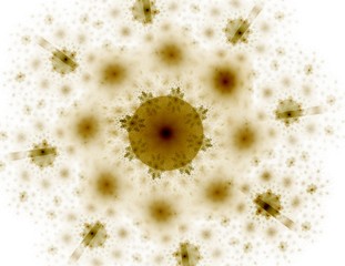 Poster - Abstract fractal patterns and shapes. Fractal texture for prints.
