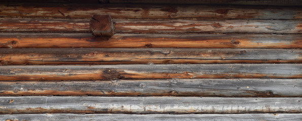  log wall