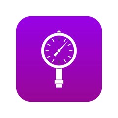Poster - Manometer or pressure gauge icon digital purple for any design isolated on white vector illustration