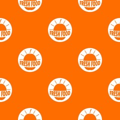 Poster - New fresh food pattern vector orange for any web design best