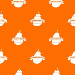Poster - Bio organic fruits pattern vector orange for any web design best
