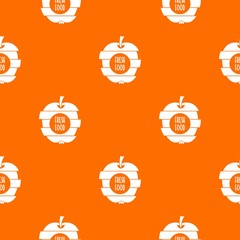 Poster - Fresh food pattern vector orange for any web design best
