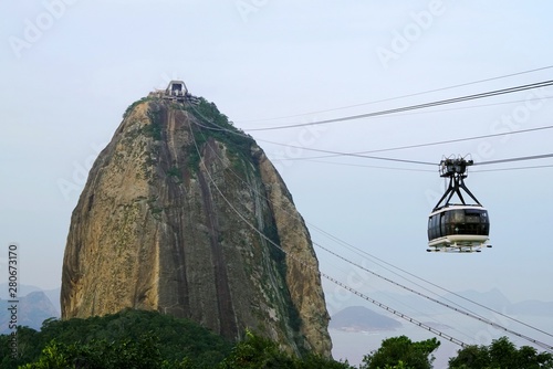 Mata magnetyczna Sugar Loaf Mountain (Sugarloaf Mountain) w Rio de Janeiro, Brazylia