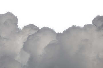 Wall Mural - clouds isolated on white background. clipping path.