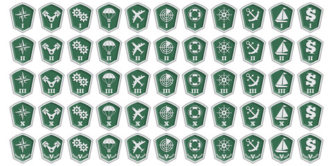 Wall Mural - A set of badges. Isolated on white background. Vector illustration.