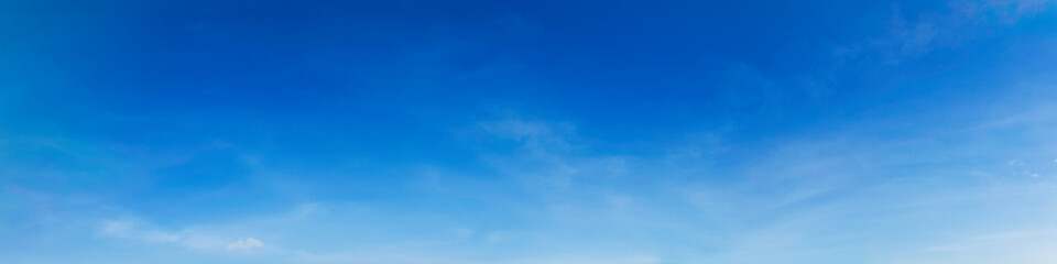 Wall Mural - panorama sky with cloud on a sunny day. beautiful cirrus cloud.